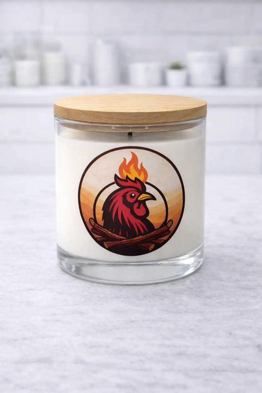 Roosters candle, sandalwood scent ￼ Roosters candles