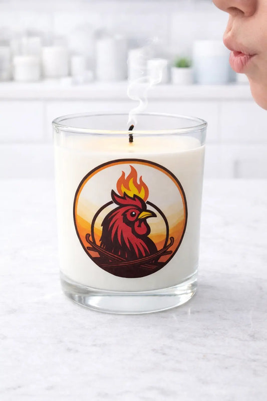 Roosters candles, vanilla scent ￼ Roosters candles